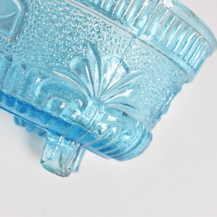 アンティークシュガーポット プレスグラス （ポリティユー）