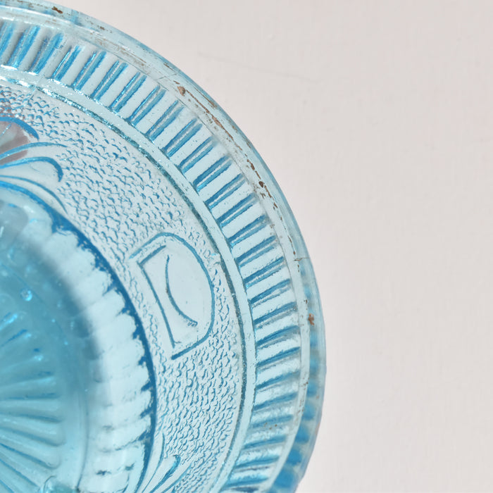 アンティークシュガーポット プレスグラス （ポリティユー）