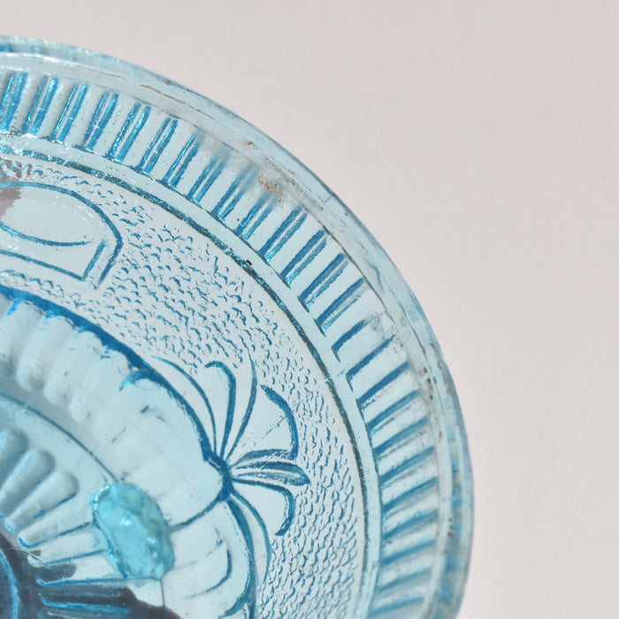 アンティークシュガーポット プレスグラス （ポリティユー）