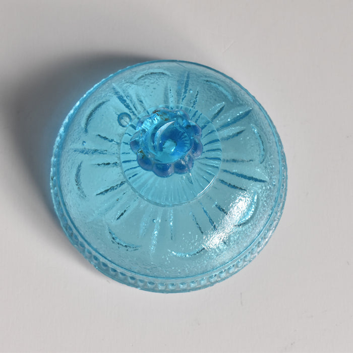 アンティークシュガーポット プレスグラス （ポリティユー）