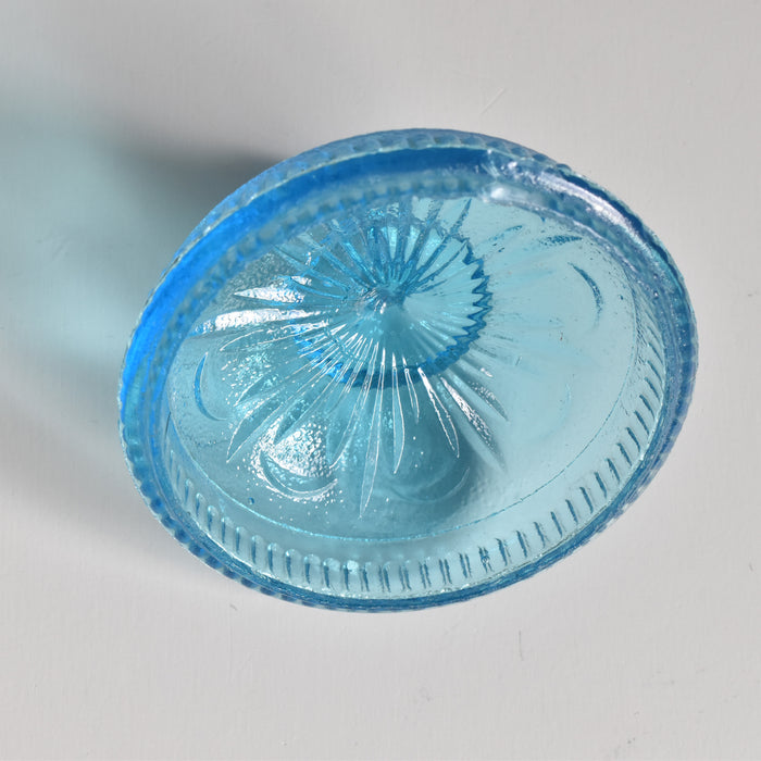 アンティークシュガーポット プレスグラス （ポリティユー）