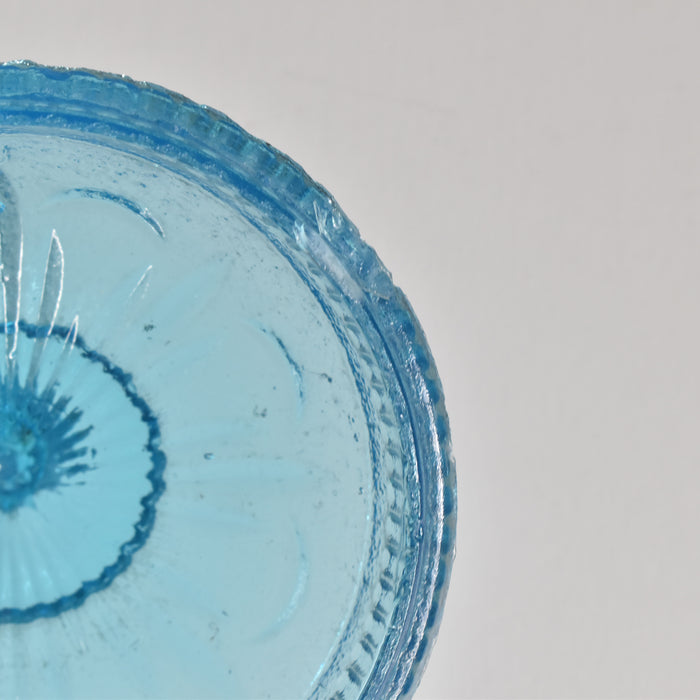 アンティークシュガーポット プレスグラス （ポリティユー）