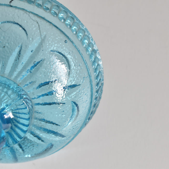 アンティークシュガーポット プレスグラス （ポリティユー）