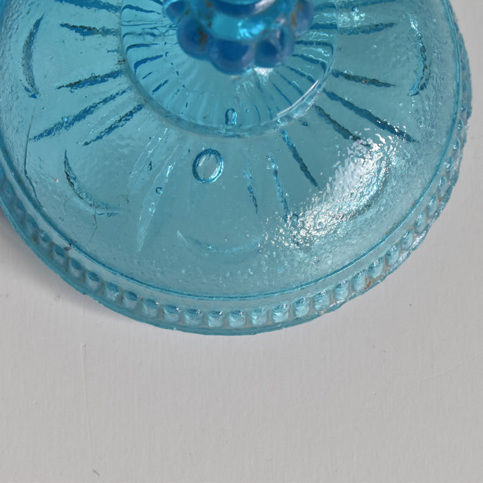 アンティークシュガーポット プレスグラス （ポリティユー）