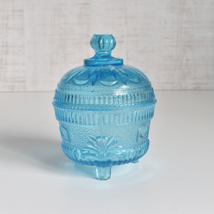 アンティークシュガーポット プレスグラス （ポリティユー）