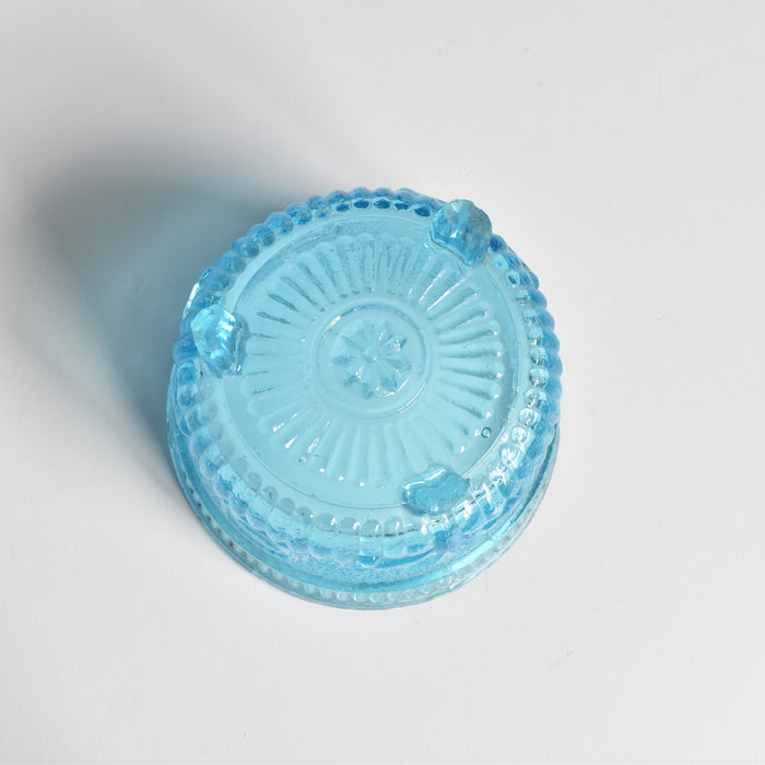 アンティークシュガーポット プレスグラス （ポリティユー）