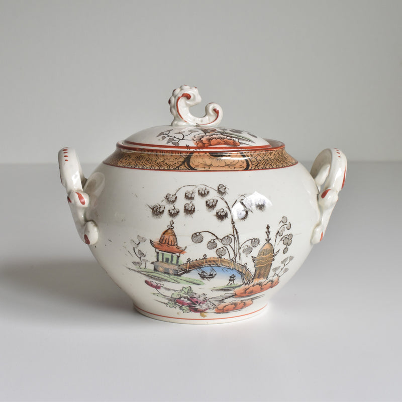 Antique sugar pot Badonviller Tokio