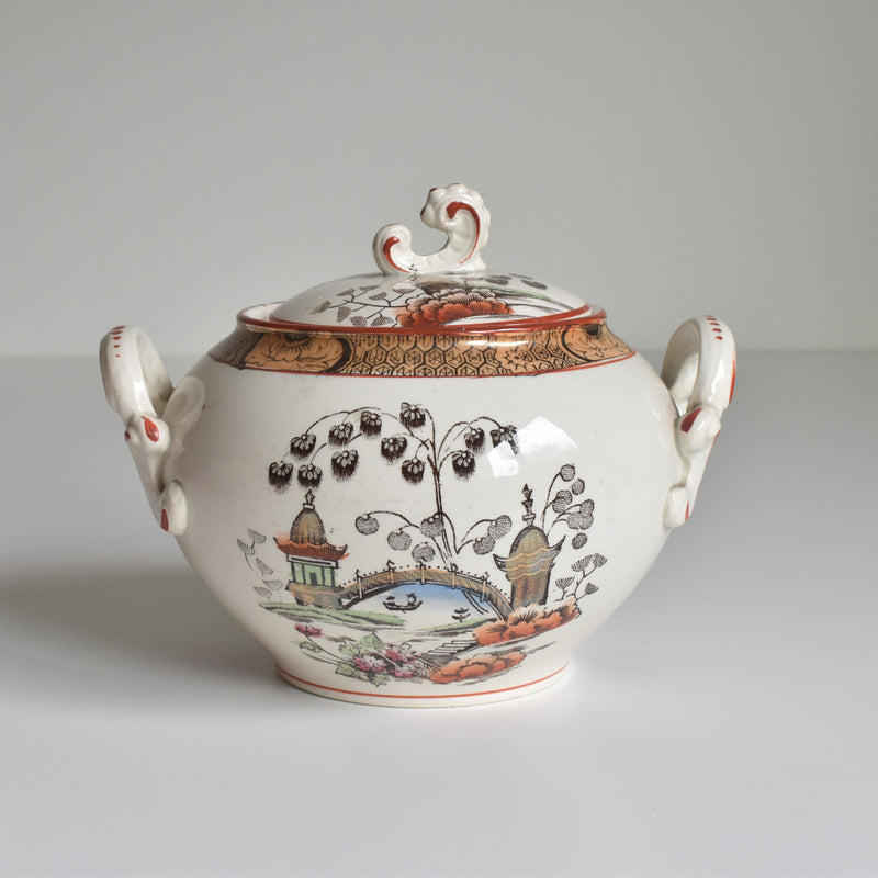 Antique sugar pot Badonviller Tokio