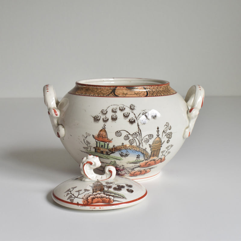 Antique sugar pot Badonviller Tokio