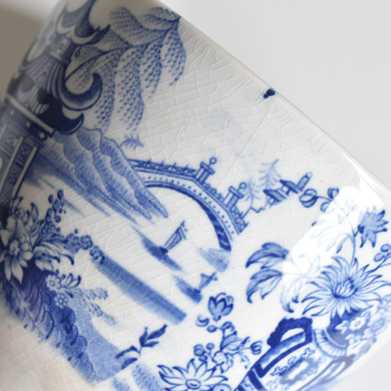 Antique Sugar Pot, Creil-Montereau, Chinoiserie