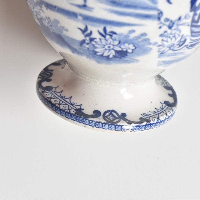 Antique Sugar Pot, Creil-Montereau, Chinoiserie