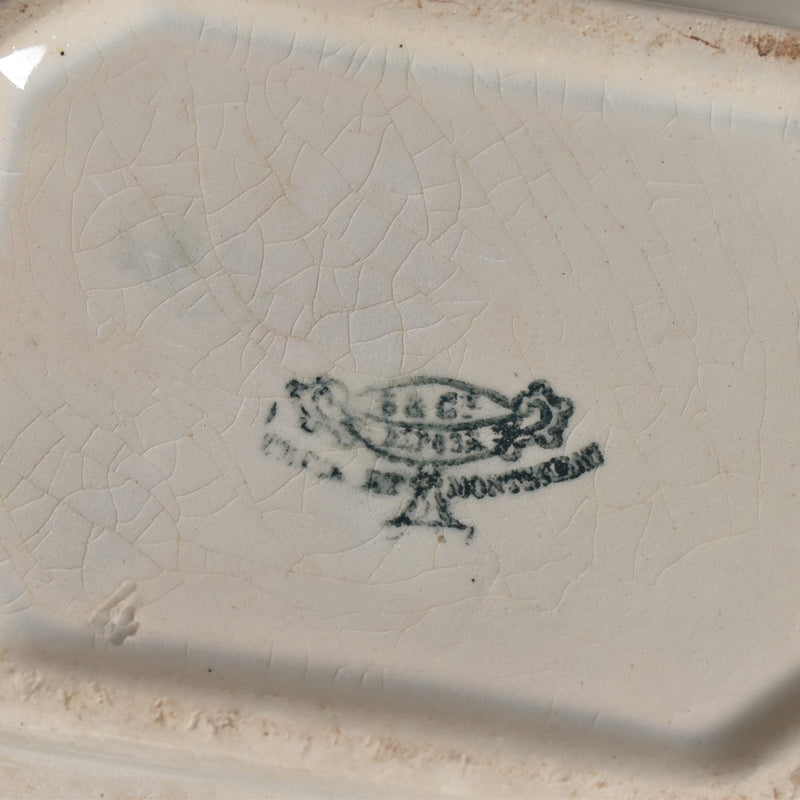 Antique Sugar Pot, Creil et Montereau, Octagonal