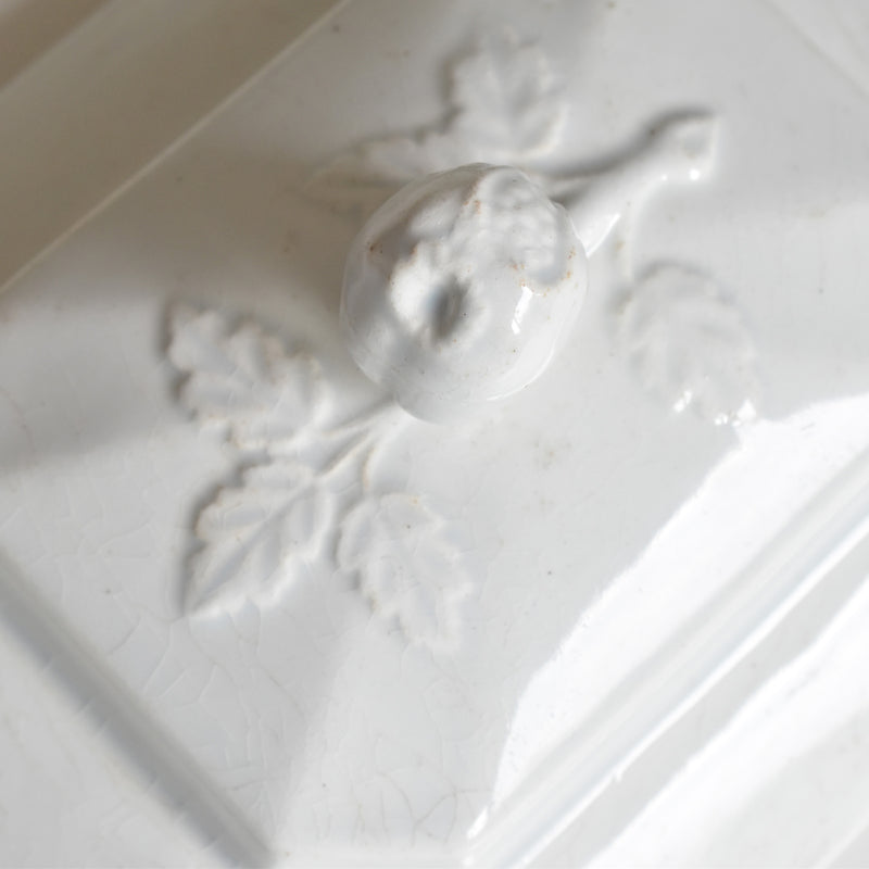 Antique Sugar Pot, Creil et Montereau, Octagonal