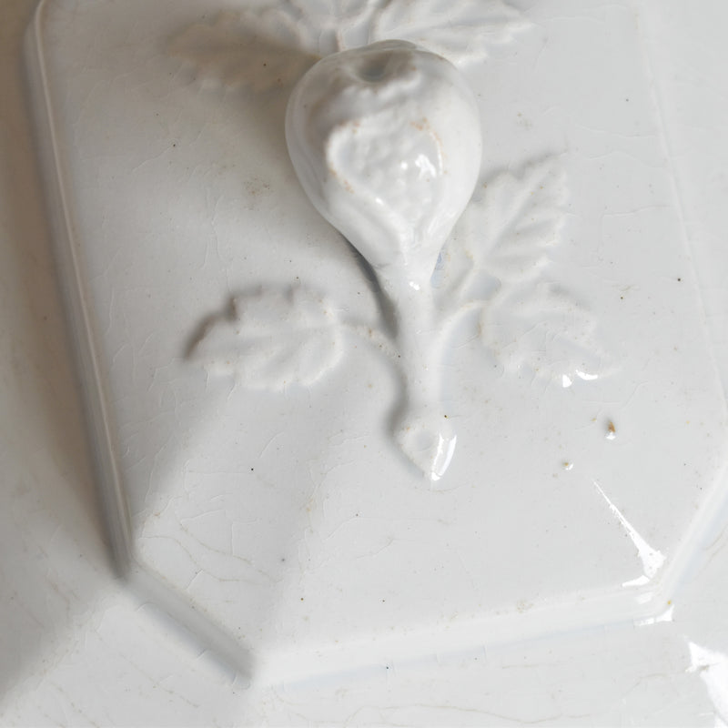 Antique Sugar Pot, Creil et Montereau, Octagonal