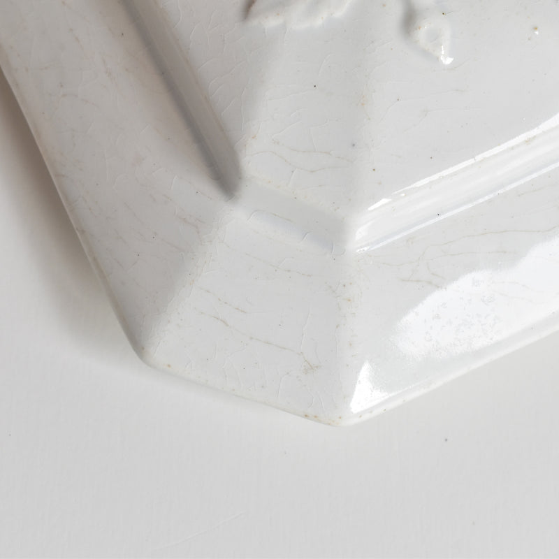 Antique Sugar Pot, Creil et Montereau, Octagonal
