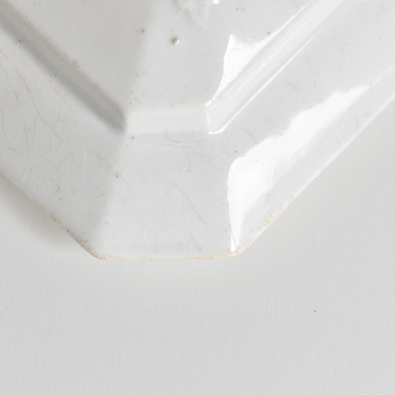 Antique Sugar Pot, Creil et Montereau, Octagonal