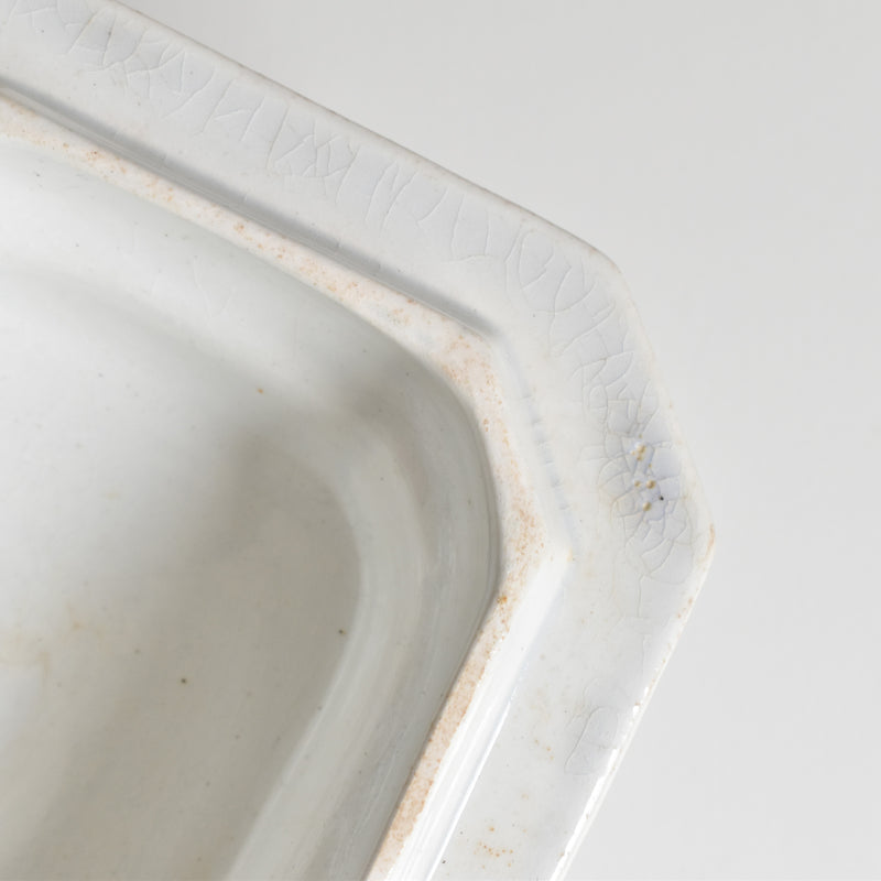 Antique Sugar Pot, Creil et Montereau, Octagonal