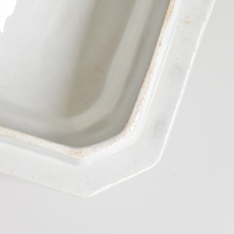 Antique Sugar Pot, Creil et Montereau, Octagonal