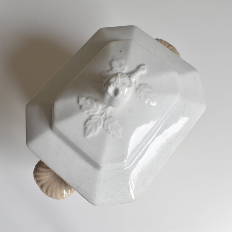 Antique Sugar Pot, Creil et Montereau, Octagonal