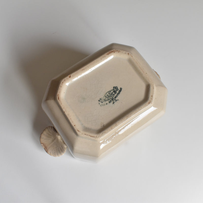Antique Sugar Pot, Creil et Montereau, Octagonal