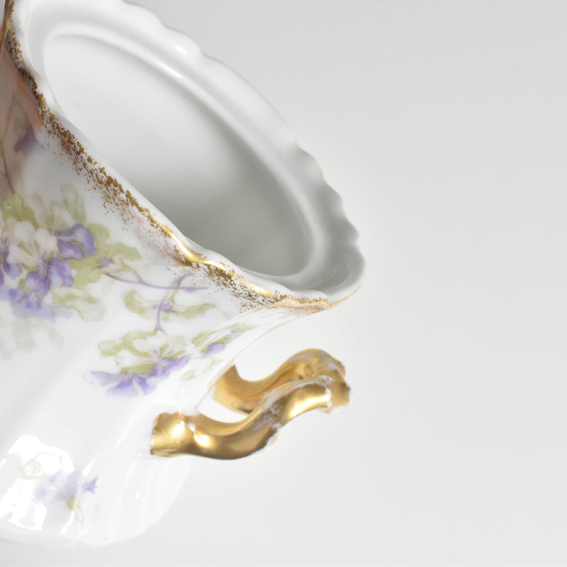 Antique Sugar Bowl Boisbertrand Limoges