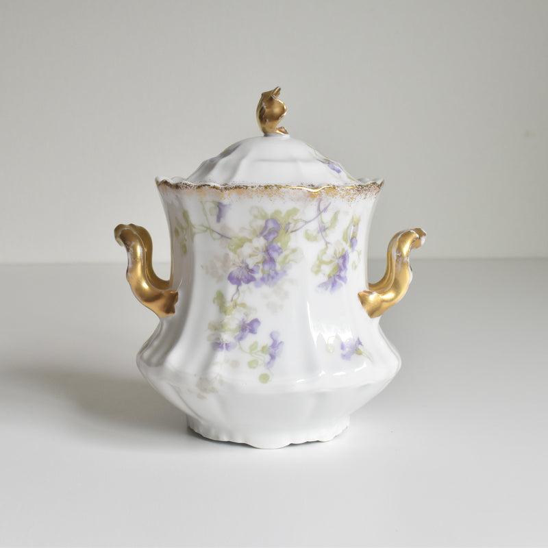 Antique Sugar Bowl Boisbertrand Limoges