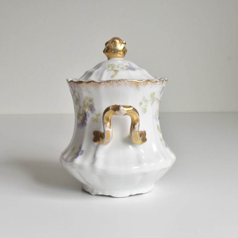 Antique Sugar Bowl Boisbertrand Limoges