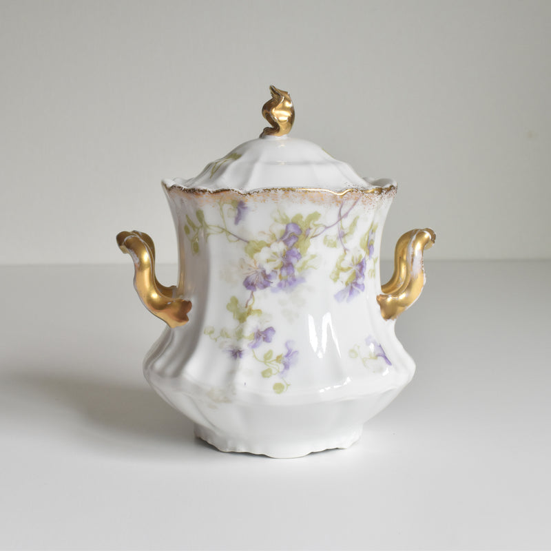 Antique Sugar Bowl Boisbertrand Limoges