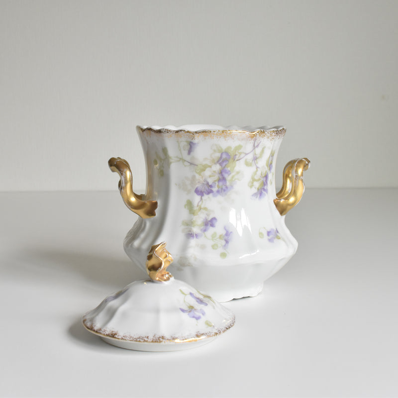 Antique Sugar Bowl Boisbertrand Limoges
