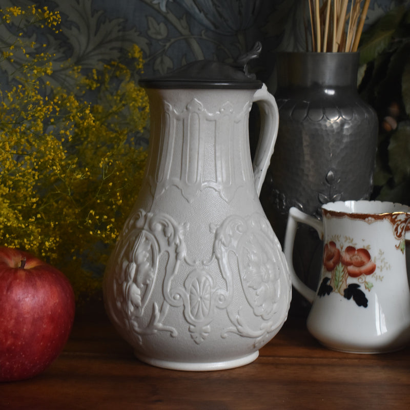 アンティークジャグ イギリス窯（ウイリアムブラウンフィールド） DONATELLO