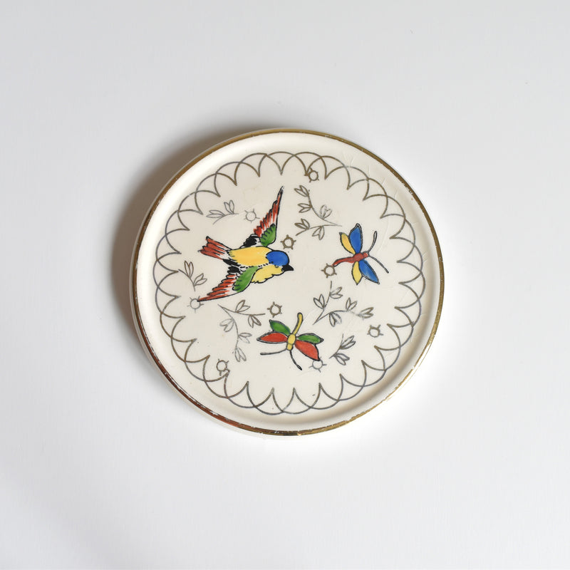 Vintage wine bottle coaster Ron Wi Envol A