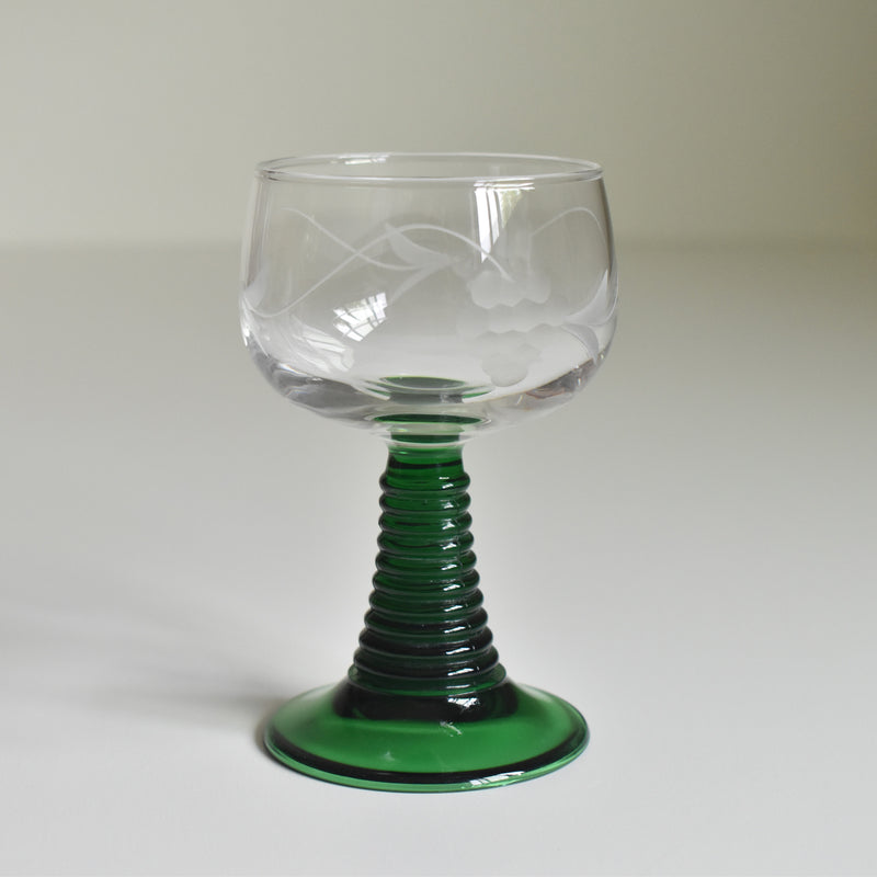 Vintage Alsace Wine Glass Arc Raisin