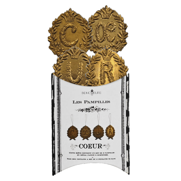 Boncoeurs オーナメント　ENLUMINURE COEUR 4セット