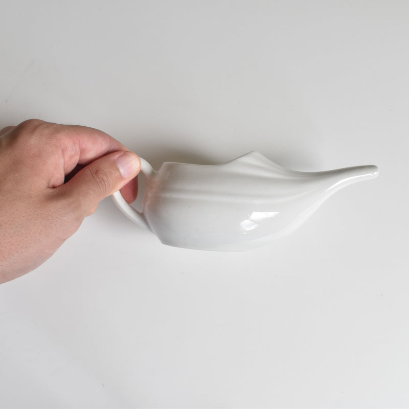 Vintage sick feeder, white
