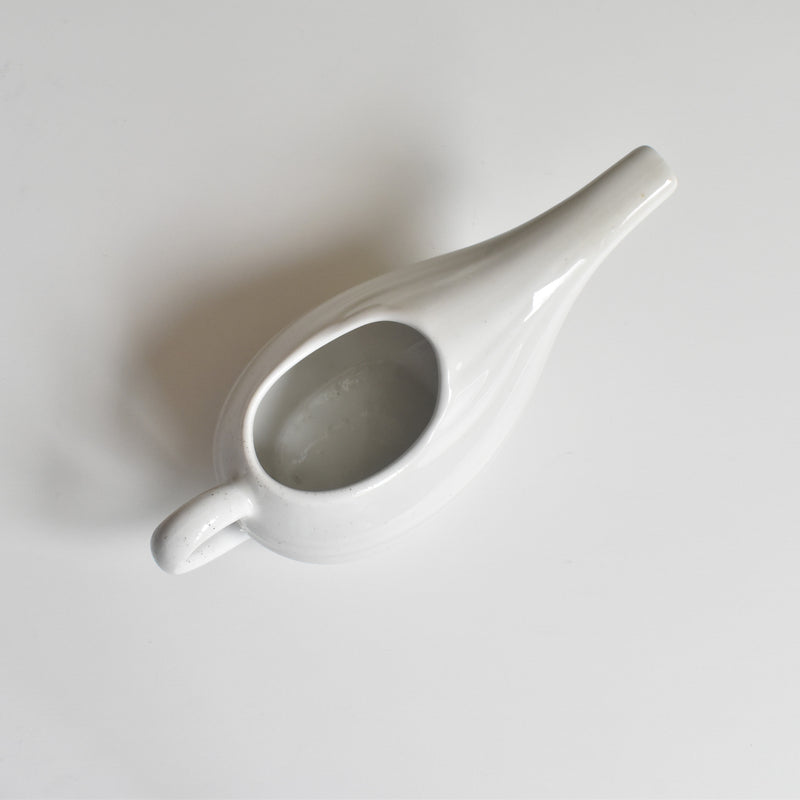 Vintage sick feeder, white