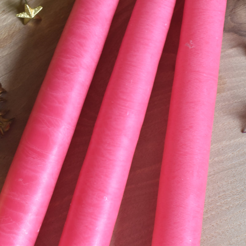 Ciergerie Conic Taper Candle, 20cm Fushia