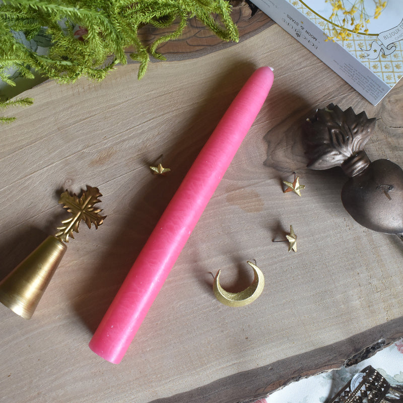 Ciergerie Conic Taper Candle, 20cm Fushia