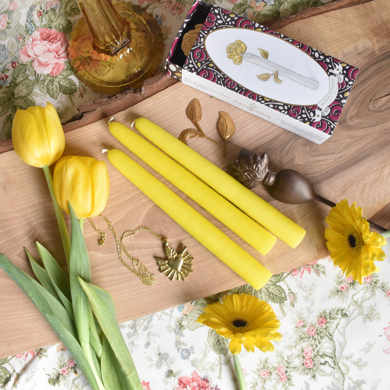 シエルジュコニック　（テーパーキャンドル）　20cm Jaune （イェロー）