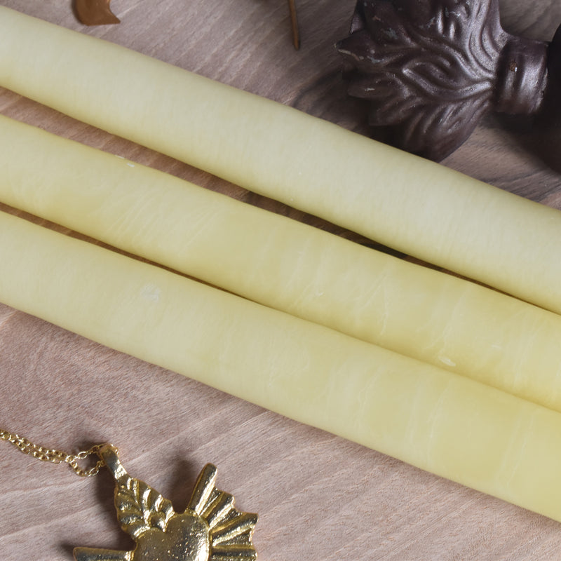 シエルジュコニック　（テーパーキャンドル）　20cm Jaune Pastel　（パステルイェロー）