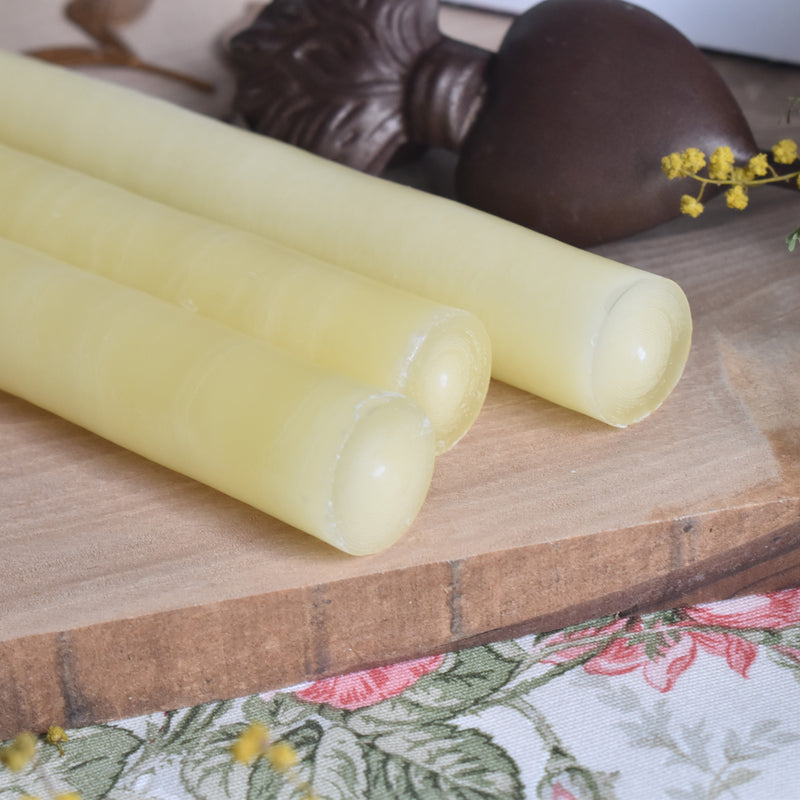 シエルジュコニック　（テーパーキャンドル）　20cm Jaune Pastel　（パステルイェロー）