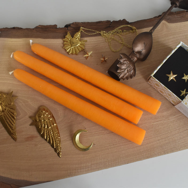 シエルジュコニック　（テーパーキャンドル）　20cm Orange（オレンジ）