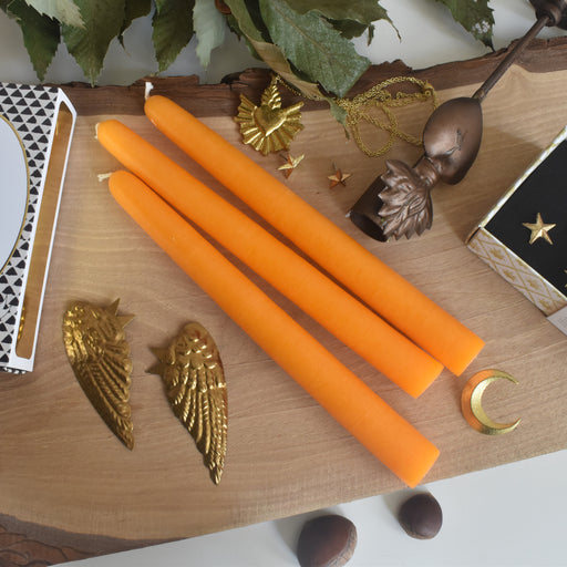 シエルジュコニック　（テーパーキャンドル）　20cm Orange（オレンジ）