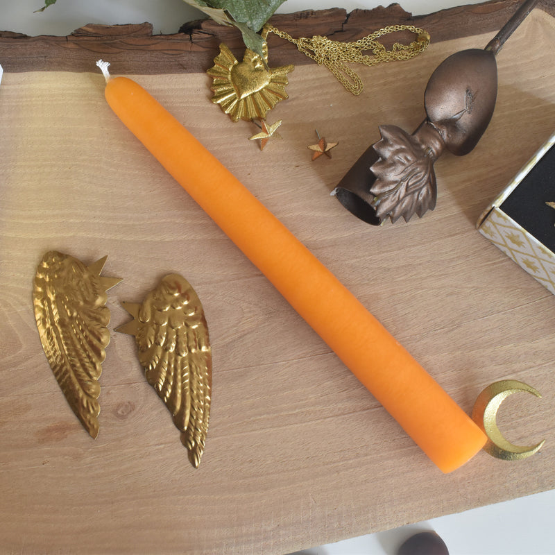 シエルジュコニック　（テーパーキャンドル）　20cm Orange（オレンジ）