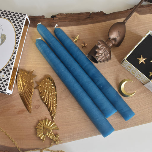 シエルジュコニック　（テーパーキャンドル）　20cm Petrole（ペトロル）