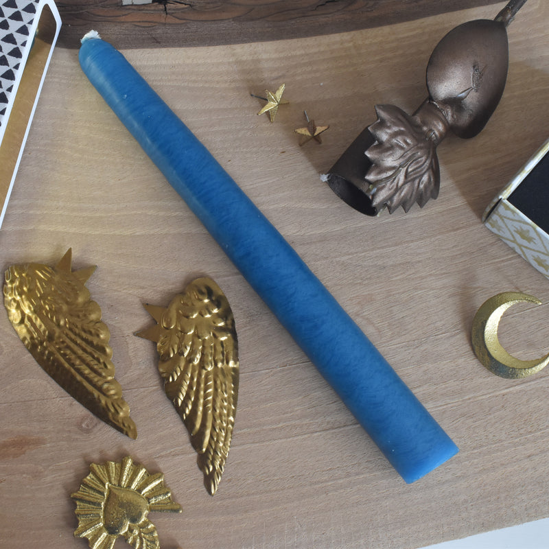 シエルジュコニック　（テーパーキャンドル）　20cm Petrole（ペトロル）