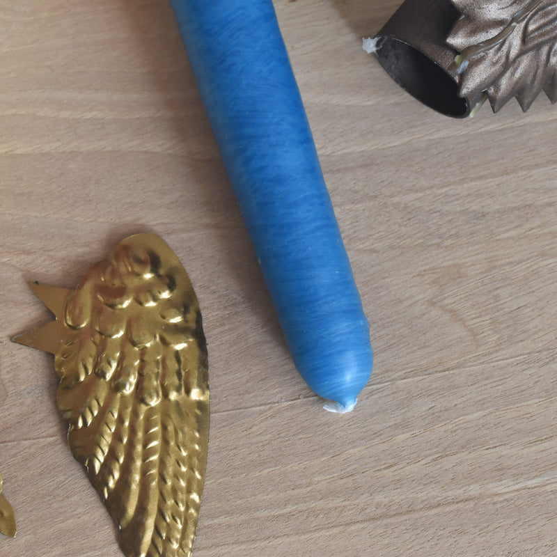 シエルジュコニック　（テーパーキャンドル）　20cm Petrole（ペトロル）