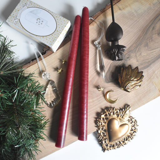 シエルジュコニック　（テーパーキャンドル）　30cm Bordeaux (ボルドー）