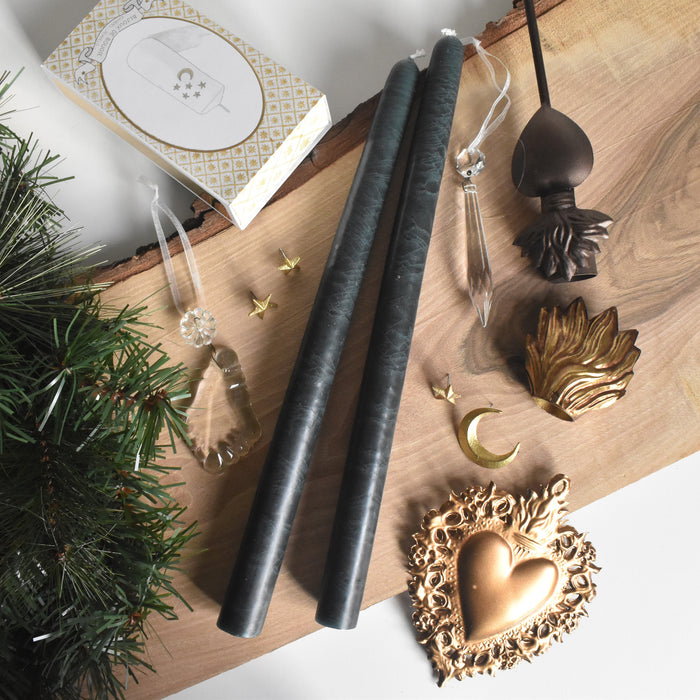 シエルジュコニック　（テーパーキャンドル）　30cm Vert Anglais (ダークグリーン）