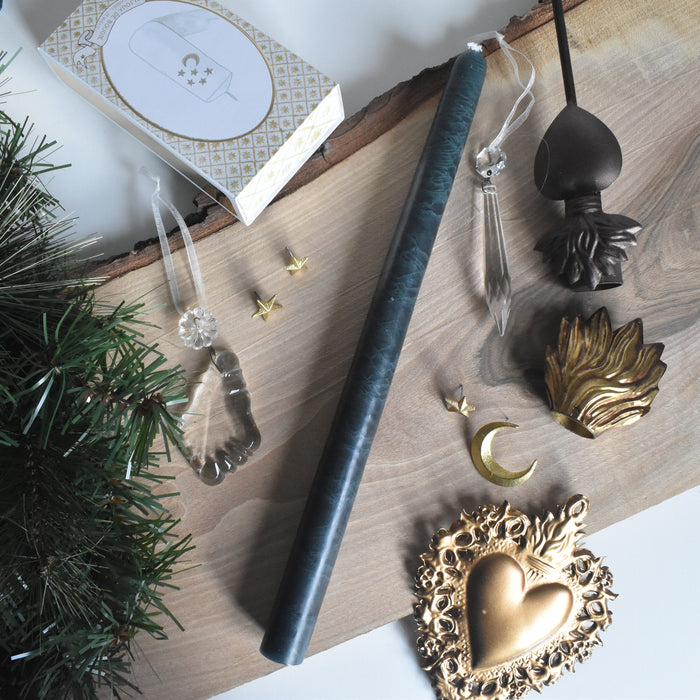 シエルジュコニック　（テーパーキャンドル）　30cm Vert Anglais (ダークグリーン）