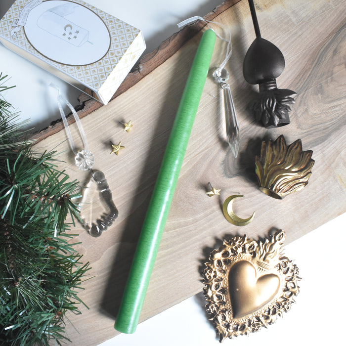 シエルジュコニック　（テーパーキャンドル）　30cm Vert Forêt (グリーン）